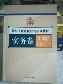 基层人民法院法官培训教材.实务卷.立案、审判监督、执行篇