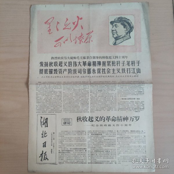 湖北日报   1967年9月8日  （只有二版了）