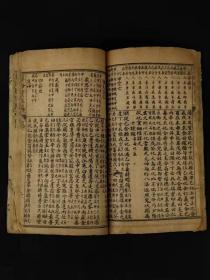 清代晚期、巾箱本命理学【**实在易】全套 两本上下卷合订、品相完好，保老保真，部分内容如图！