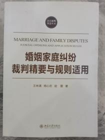 法官裁判智慧丛书：婚姻家庭纠纷裁判精要与规则适用