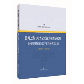 国网上海市电力公司经济技术研究院电网规划领域知识产权保护成果汇编（2012-2019）