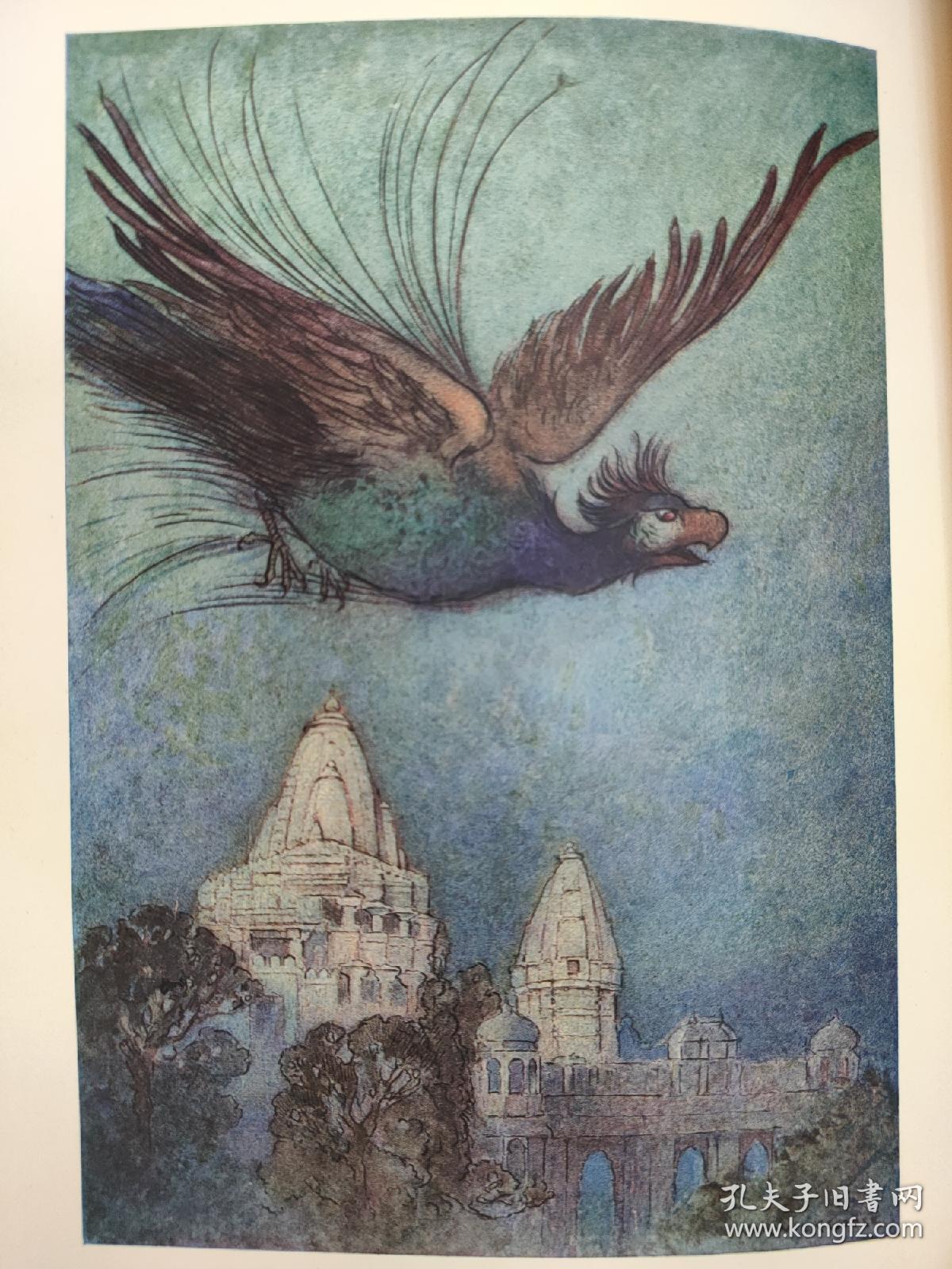 补图勿拍。
FOLK-TALES OF BENGAL  《孟加拉民间故事》 Illustrated by Warwick Goble 戈布尔经典插画美轮美奂 全幅彩画32幅全MACMILLAN1912年Goble插画本初版