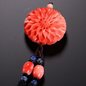 砗磲牡丹花吊坠