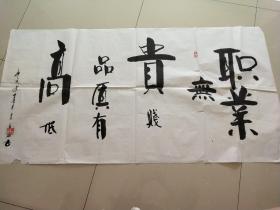 河南省安阳市老年书画研究会会员《窦金磊》书法作品一幅，尺寸131×68，B851