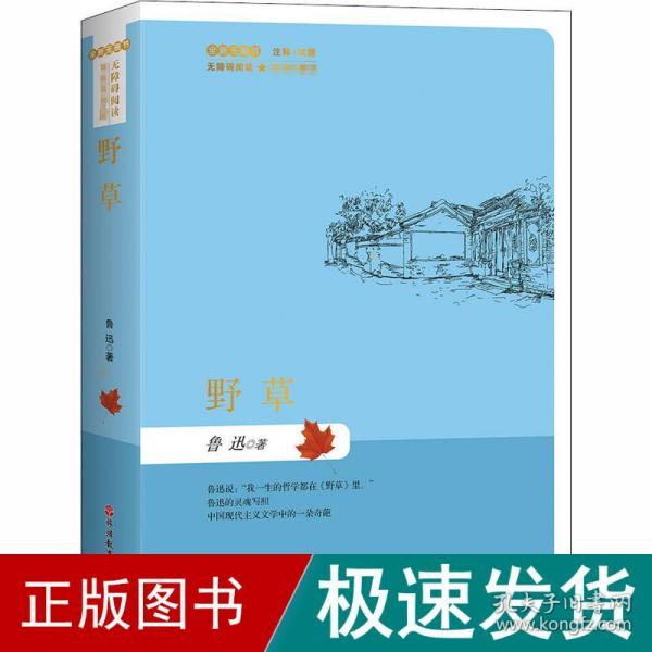 野草（简装）名家名著版无障碍阅读全新无删节注释+试题