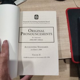 ORIGINAL PRONOUNCEMENTS AS AMENDED 2006/2007 Edition 三册全 英文原版 财务会计准则委员会 会计准则