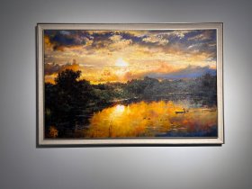 朝鲜油画 人民艺术家 金仁峰 作“风景”