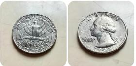 1985年25美分硬币