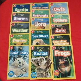 National Geographic Kids Level 1第2、3、4、6、9、10、12-20期15册合售