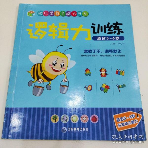 江西教育出版社 逻辑力训练（适合5-6岁）/幼儿学前全脑大开发
