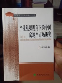 《产业组织视角下的中国房地产市场研究》【正版现货，品好如图】