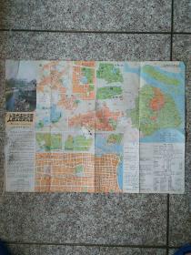 上海交通游览图   1986  一版一印