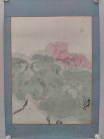 保真书画，著名画家，李文亮先生早期花鸟画一幅，尺寸68×51cm，镜心