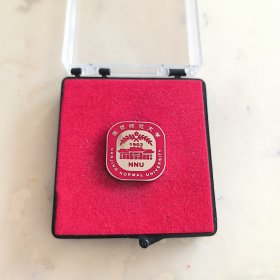 南京师范大学校徽徽章红色方形