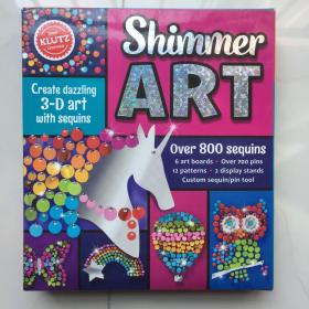 3D珠片设计 英文原版 英文版 英文书 Shimmer Art/Editors of   英文儿童手工