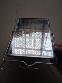 嫦娥奔月老镜子 天津制镜厂 左上角有污渍 镜面20×15