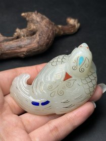 精品和田玉报喜鸟喜从天降