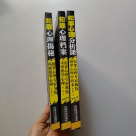 犯罪心理揭秘+犯罪心理档案+犯罪心理分析术（3本合售）