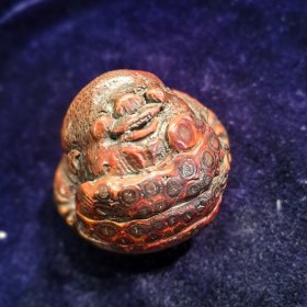 竹根雕财神