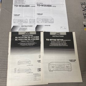 JVC TD-W354BK、JVC TD-708、709、JVC XL-V151