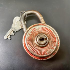 德国三十年代挂锁带原配钥匙