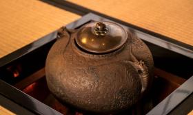 木胎｜日本柿合世涂大漆老炉缘火炉围边带盒