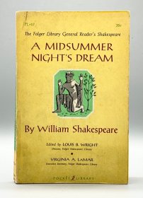 《1958年插图版 仲夏夜之梦》 A Midsummer Night's Dream by William Shakespeare 英文原版书