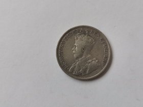 英属纽芬兰乔五1917年25分银币