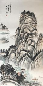 赵丹 国画《江山千古秀》 原名赵凤翱，出生于江苏省扬州市，中国内地演员、导演、编剧，毕业于上海美术专科学校，中国美术家协会会员。