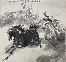 赵志田，于1940年出生，原籍河北省晋州市。1960年考入中央美术学院国画系。从师蒋兆和、叶浅予、李苦禅、李可染、刘凌沧等先生。1965毕业后为北京画院专业画家。现为中国美术家协会会员、北京教育学院兼职教授、新华书画院和神州书画院特聘画师、国家一级美术师。