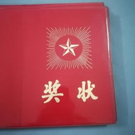 奖状红塑套（烫金字）未使用全新