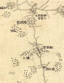 0558-11古地图1894 北京近傍图壹览  采育镇。纸本大小55*66厘米。宣纸艺术微喷复制