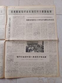 解放军报1968年12月24日。毛主席最新指示化亿万人民的自觉行动，革命知识青年都是昂扬奔赴社会主义农村，广大贫下中农热情欢迎细心做好安置工作。