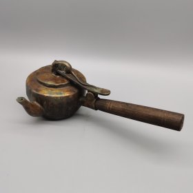 铜器收藏复古烧水壶