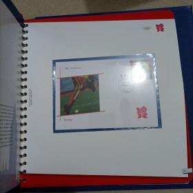 LONDON 2012 OFFICIAL PHILATELIC COLLECTION 伦敦奥运会2012官方邮集（含奥运会邮票 小型张 首日封）共计36枚 硬函12开精装邮册 架2