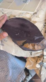 有冻岩端砚(冻很大,有金钱活眼。看着像恐龙的头,又像条鱼。反面亦像鱼)