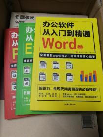 全套3册 办公软件自学Word PPT Excel从入门到精通 wps教程表格制作函数办公软件书籍