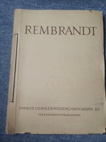 REMBRANDT 1606-1669 伦勃朗画集 谢门斯利色画片 11张画