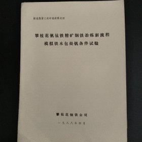 攀枝花钒钛铁精矿钢铁冶炼新流程模拟铁水包提钒条件试验(四)