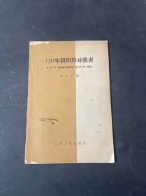 120年阴阳历对照表