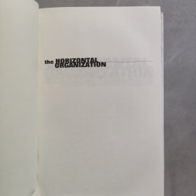 THE HORIZONTAL ORGANIZATION 横向组织