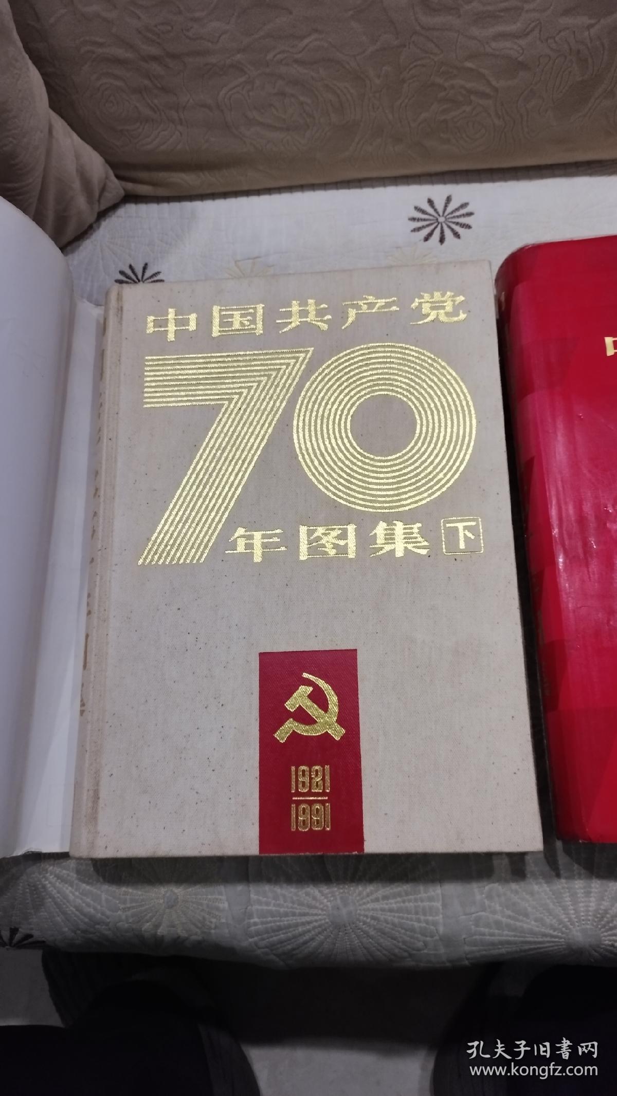 中国共产党70年图集（上下2册全）8开精装