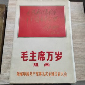 毛主席万岁组画 全二十张，带外函，浙江工农兵美术大学集体创作