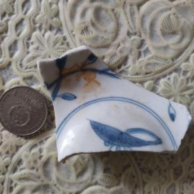 明代晚期细路古瓷片标本 定制底款1047