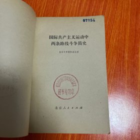 国际共产主义运动中两条路线斗争简史 1976年一版一印