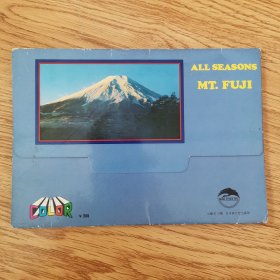 日本明信片：四季的富士，9枚（日本旅行社出版部发行）