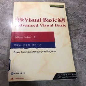 高级Visual Basic编程Advanced Visual Basic 含光盘