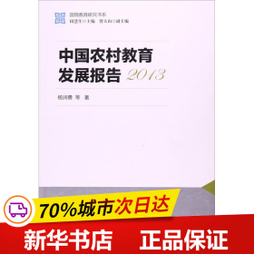 国情教育研究书系：中国农村教育发展报告2013