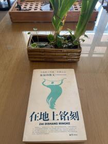 在地上铭刻:张锐锋散文