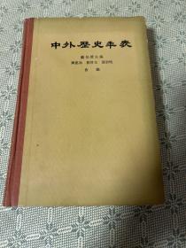 中外历史年表 公元前4500年-公元1918年1961年一版 精装